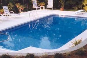 Rectangle Pool with Deep End